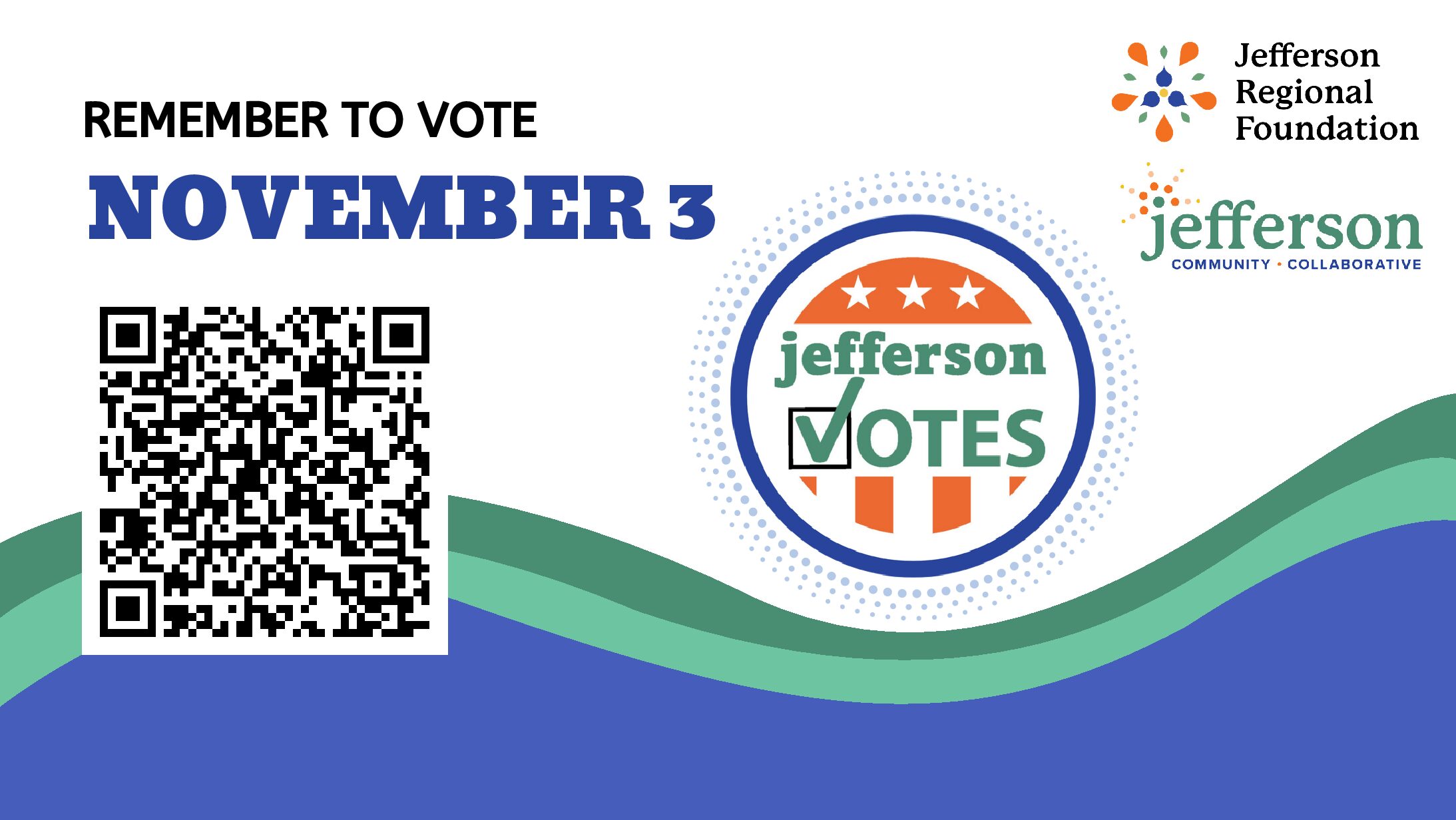 Jefferson Votes - Web Banner Sample 2 - UPDATED Remember To Vote - Sample Web Banners