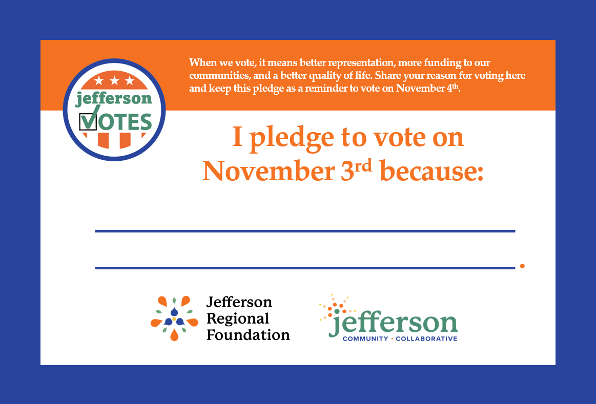 Pledge Card 2026 Jefferson Votes Pledge Card